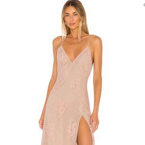 Michael Costello x REVOLVE Janina Gown in Nude Rose Size M (Worn Once!)